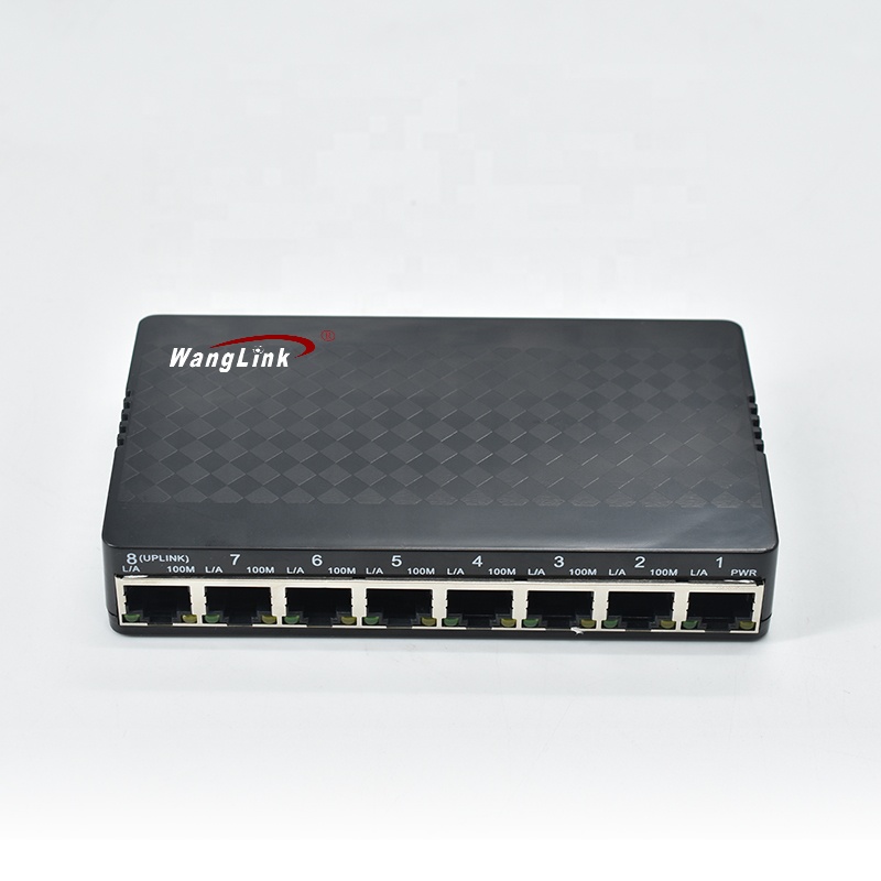 Wanglink 100 м, 8 портов, переключатель RPOE, реверсивный переключатель POE, 7 + 1 порт, поддержка OEM/ODM