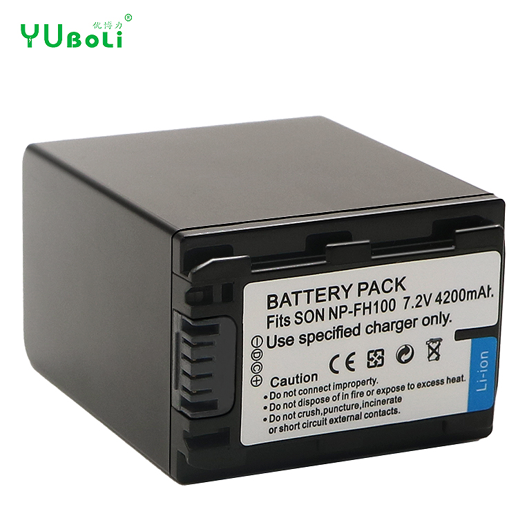 NP-FH100 NP FH100 NPFH100 Camera Lithium 18650 Battery for Sony HDR-CX100 CX105 CX11 CX520 CX6 HC96 SR200 SR70 HXR-MC1 AC-VQH10
