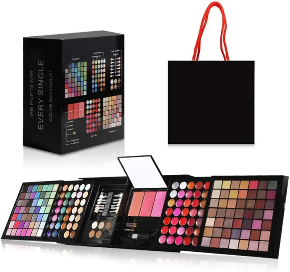Full 177 Color Eyeshadow Palette Blush Lip Gloss Concealer Kit Beauty Makeup Set