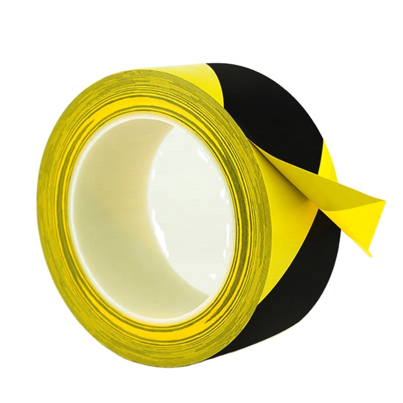 Cheap Price Pvc Ground Safety Warning Tape Single Sided Antistatic Danger Tape Warning 0.13Mm 0.15Mm