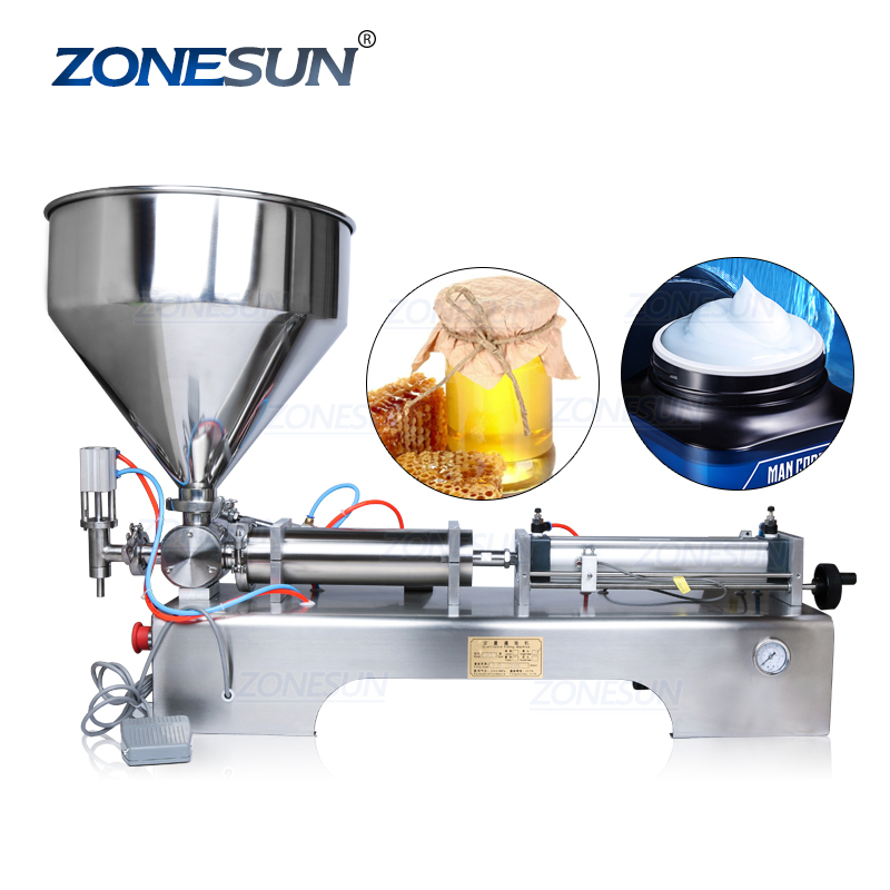 ZONESUN ZS-GT1 1000-5000 мл пневматический объемный Безалкогольных Напитков Автомат для розлива жидкостей масла сока воды Медовое мыло наполнителя