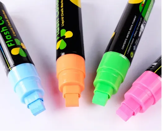 Double Tips Multicolor Dry Erasable Liquid Chalk Marker Pen Highlighter Fluorescent Pen for Glass