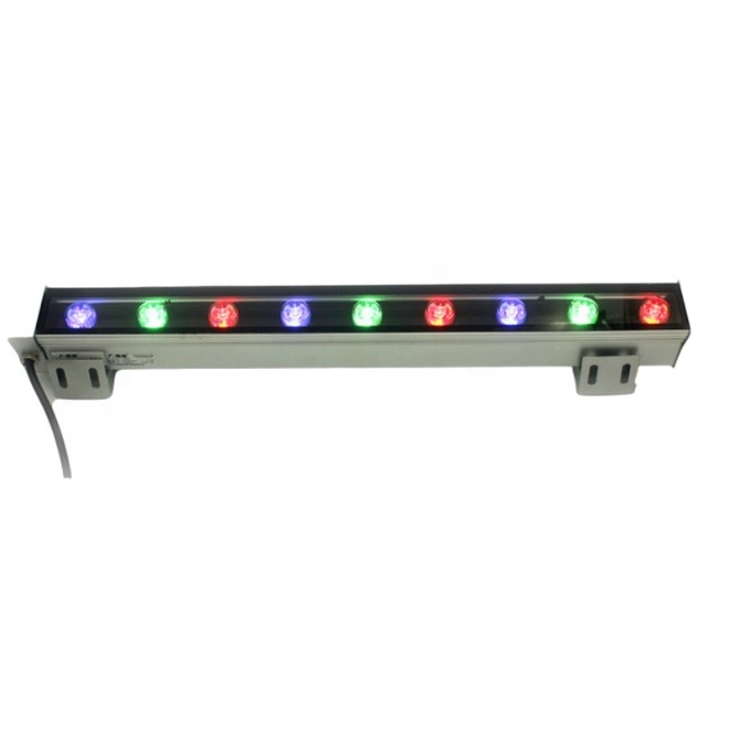 Янтарный Угол луча 15 25 градусов 10 Вт DMX контролируемый RGB DMX512 высокомощный светодиодный настенный светильник для промышленного освещения красный
