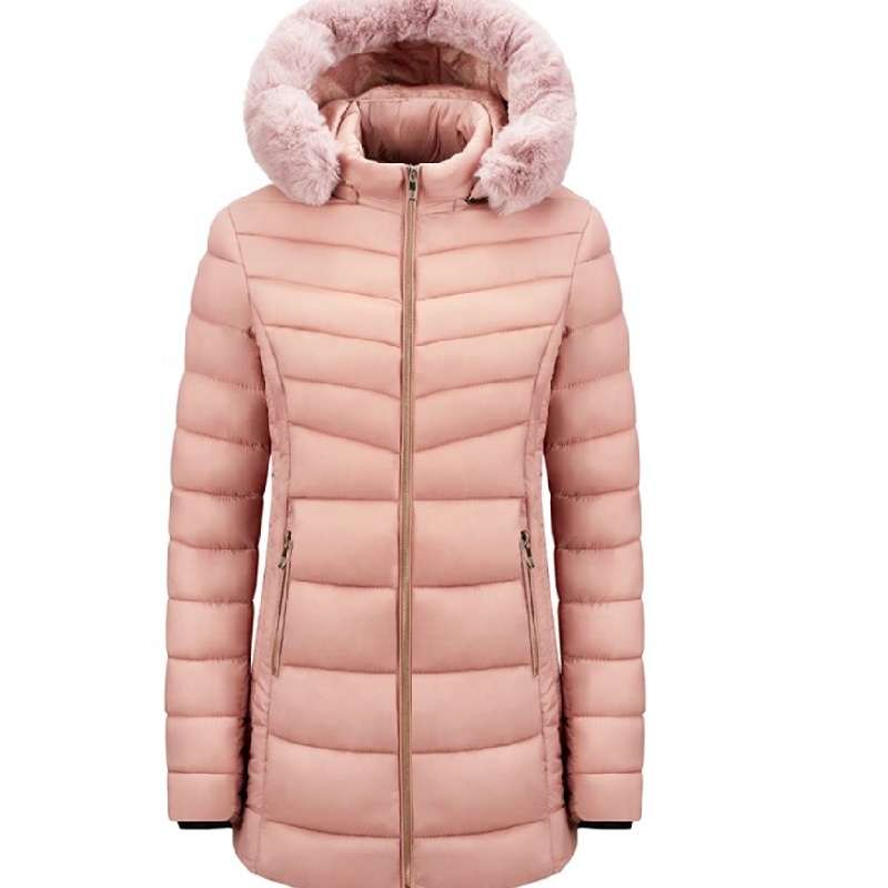In stock fashion Light Down Puffer Padding Light Weight fleece Ladies Jacket polyester Women Winter Jacket