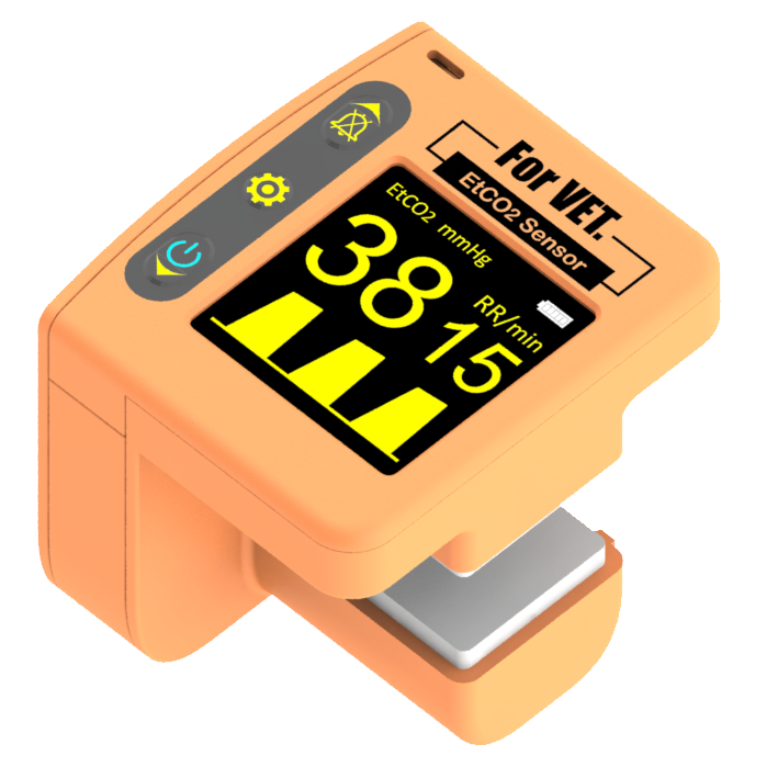 Memo Etco2 sensor for Veterinary Version Portable Capnograph Real-Time of EtCO2 Analyzer
