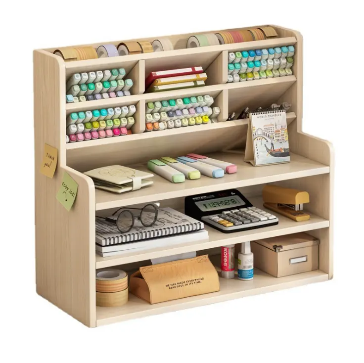 Multifunctional children's furniture bookcase wood bookcase office