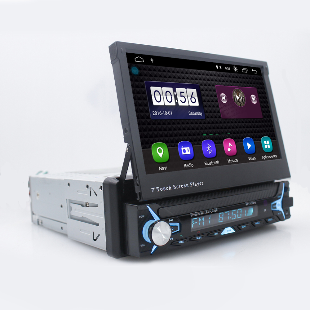 1din Android Автомагнитола 1 Din 7 ''экран Автомобильный мультимедийный плеер GPS навигация Wifi авто MP5 BT USB автомобильный стерео
