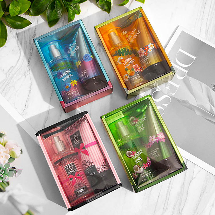 88ML body mist & body lotion lasting long woman travel set&mini fragrances perfume gift set