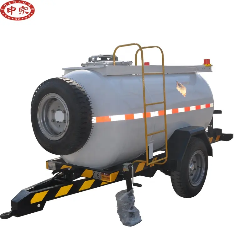 factory hot sales high quality small tanker 2000l oil fuel tank trailer