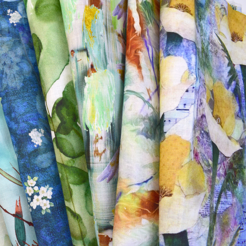 Linen Woven Fabrics L12*12 for Mens Shirts Solid Gots Certified Organic Pure 100% Linen Fabric
