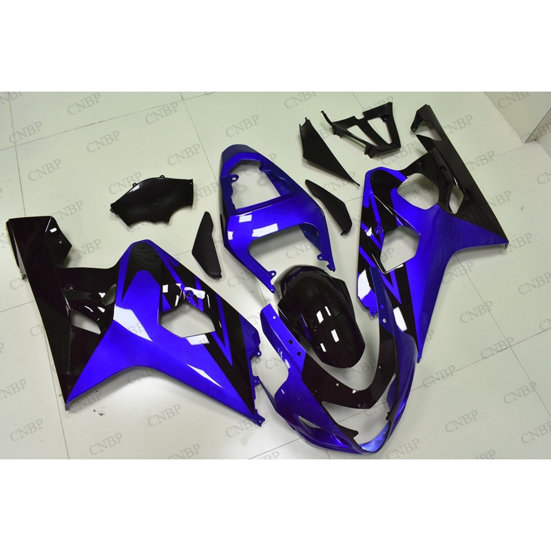 GSX-R600 04 Кузов GSX R 600 04 обвесы для Suzuki GSXR750 2004 - 2005 K4 пластик Обтекатели цвет синий, черный; Большие размеры
