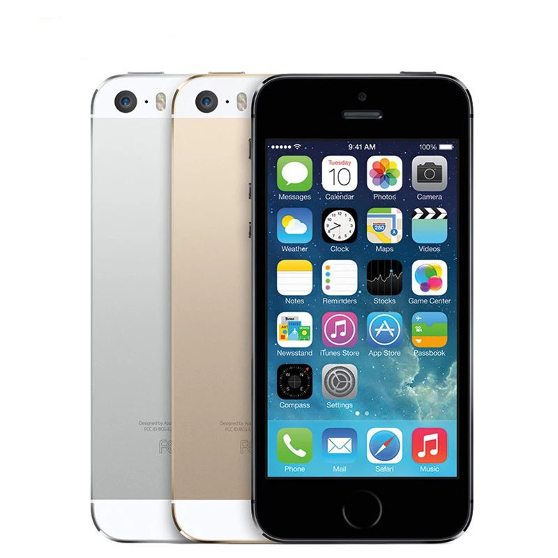Оптовая Продажа Восстановленный оригинальная б/у смарт-телефоны для iphone 5s 16 Гб оперативной памяти, 32 Гб встроенной памяти, 64GB разблокирована