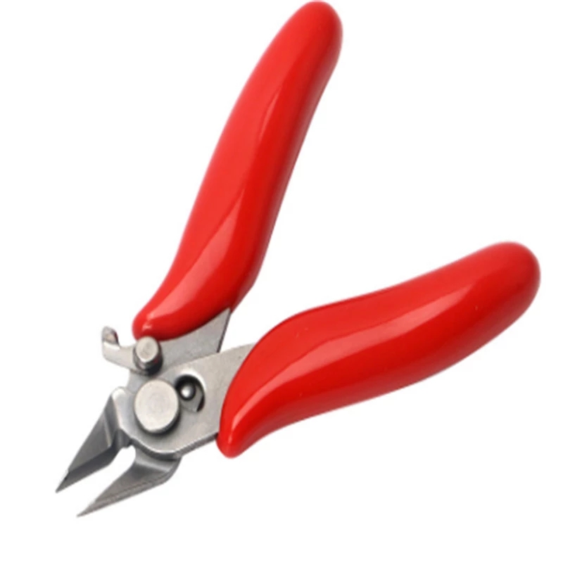 Diagonal Pliers 3.5 Inch Mini Wire Cutter Small Soft Cutting Electronic Pliers Wires Insulating Rubber Handle Model Pliers