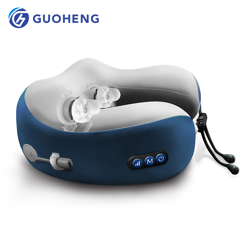 GUOHENG, оптовая продажа, дорожная деловая портативная u-образная подушка из пены, беспроводная Массажная подушка для шеи, массажное кресло, детали для тела