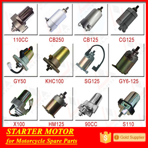 Chongqing factory price FARTUU motorcycle parts engine motor starter