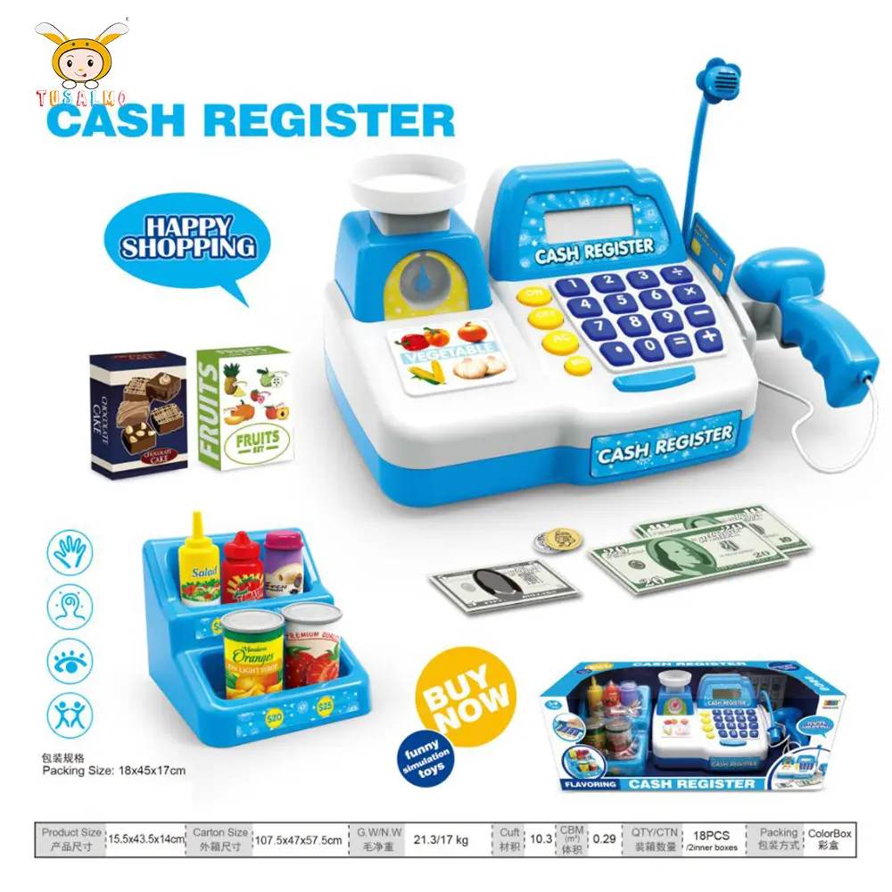 Nathaniel Fun Mobile Phone Cash Register Children Smart Play House Toys for Kids