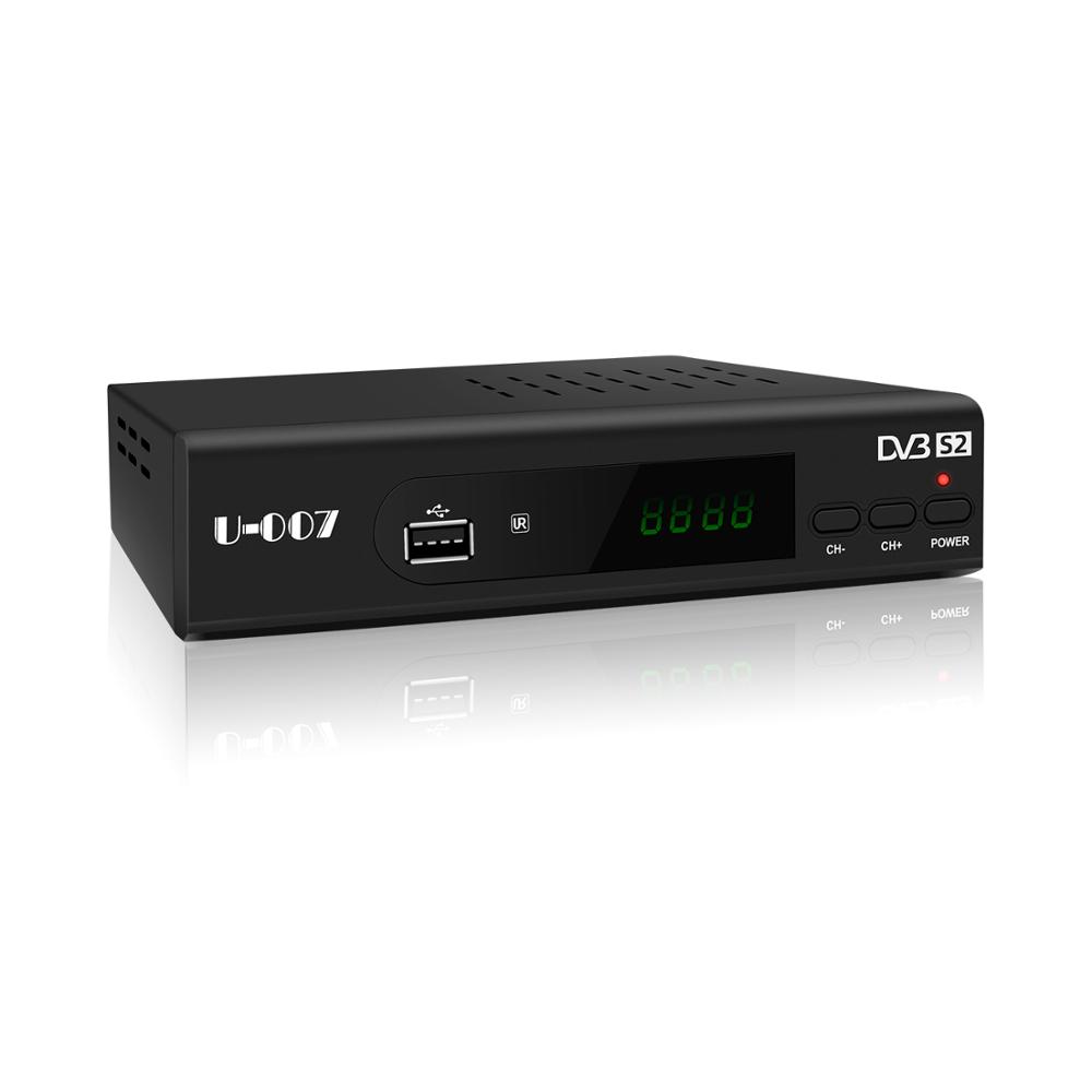 Новая модель HD H.264 MPEG3/4 цифровой спутниковый ТВ приемник коробка U007 DVB-S2 ТВ компьютерной приставки к телевизору в Китае (стандарты CE, ROSH