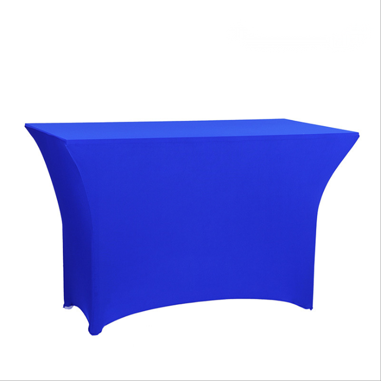 Manufacturer direct selling conference exhibition rectangular banquet activity outdoor wedding elastic tablecloth table cover