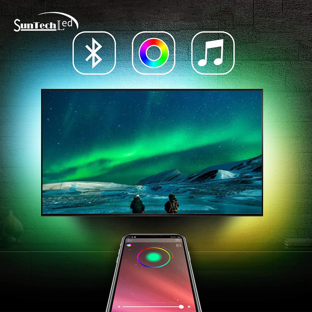 Поставщики светодиодных лент 2 м 3 м 5 м Поддержка bluetooth rgb 5050 ТВ ПОДСВЕТКА 5 В USB Светодиодная лента с пультом дистанционного управления светодиодная лента