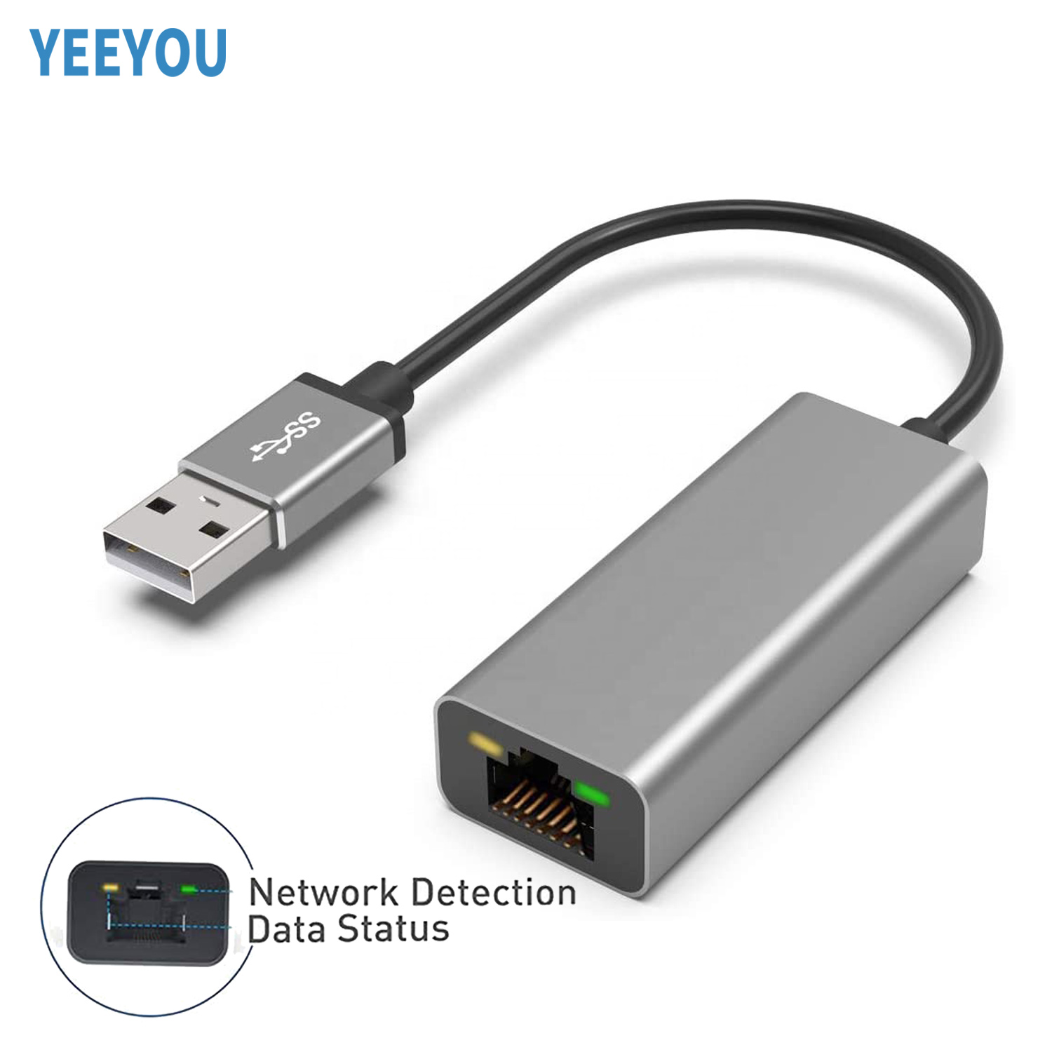 USB 3,0 до 1000 Мбит/с Gigabit RJ45 сетевая карта Ethernet адаптер для настольных компьютеров, ноутбуков и других устройств