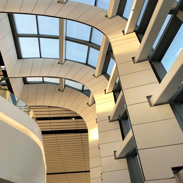 High-end Villa Apartment Curtain Construction Decoration Aluminum Stone Pattern Finish Curtain Wall System