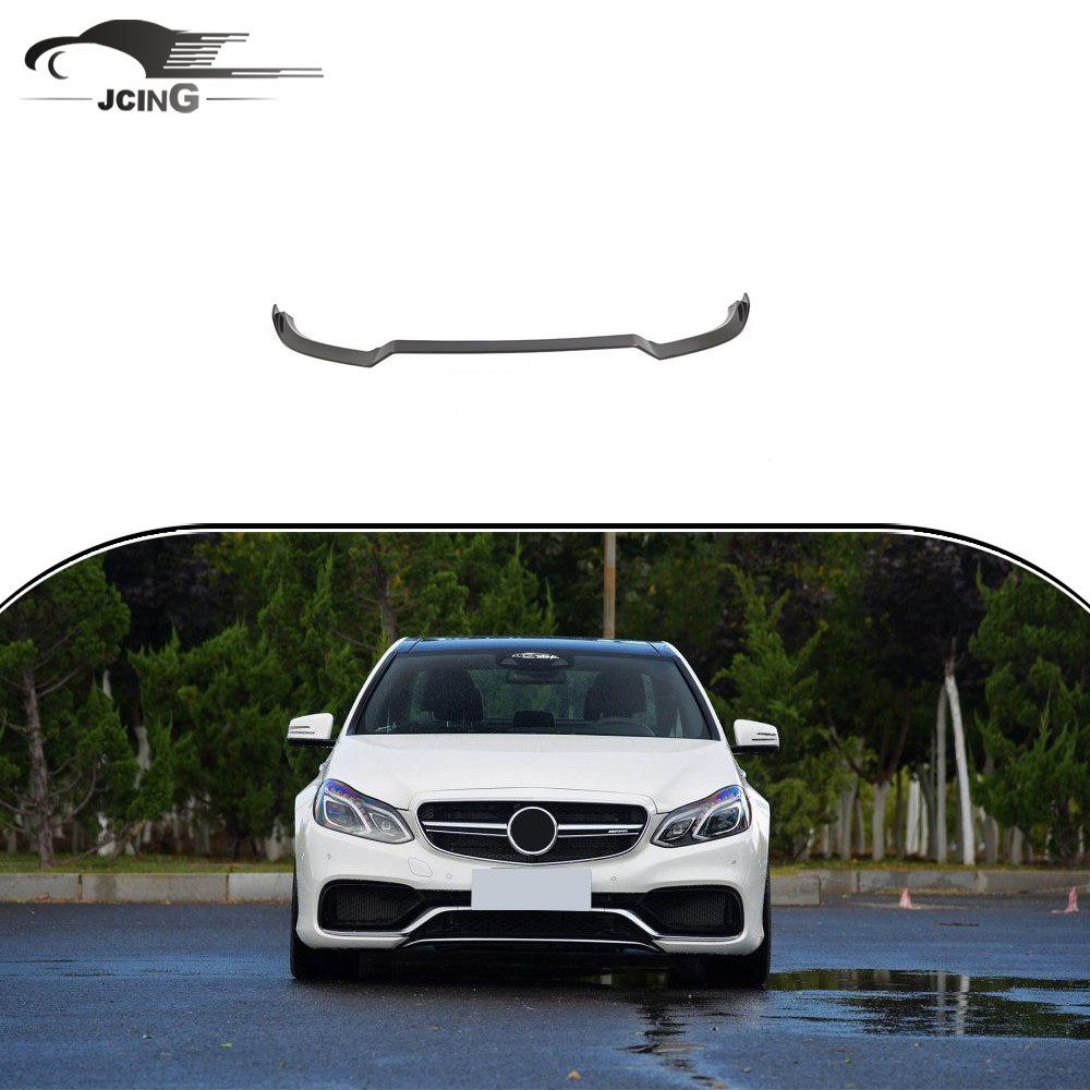 W212 E63 губа переднего бампера из углеродного волокна для Mercedes Benz E Class AMG 2014-2015, комплект Кузова бампера