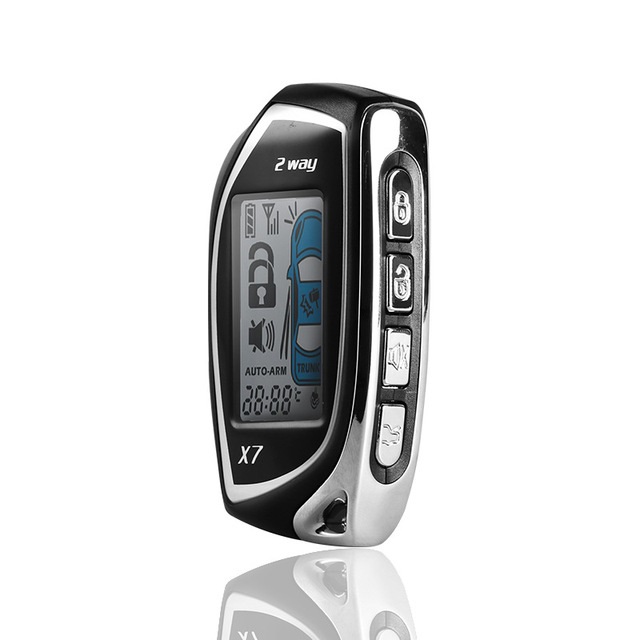 Car one-button start modification Two-way anti-theft remote control Two-way 1500m alarm remote starter