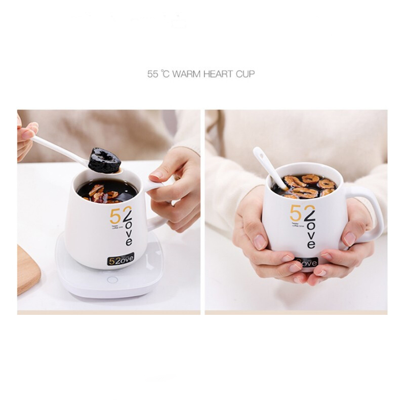 New Promotion Constant Temperature Portable Electric Battery Powered Rechargeable beverage Tea Coffee Cup Warmer