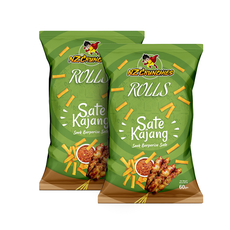 Заводская цена, высокое качество, Малайзия, вкусные Halal NZC Rolls Sate Kajang (SATAY) закуски, наслаждайтесь уникальным хрустящим