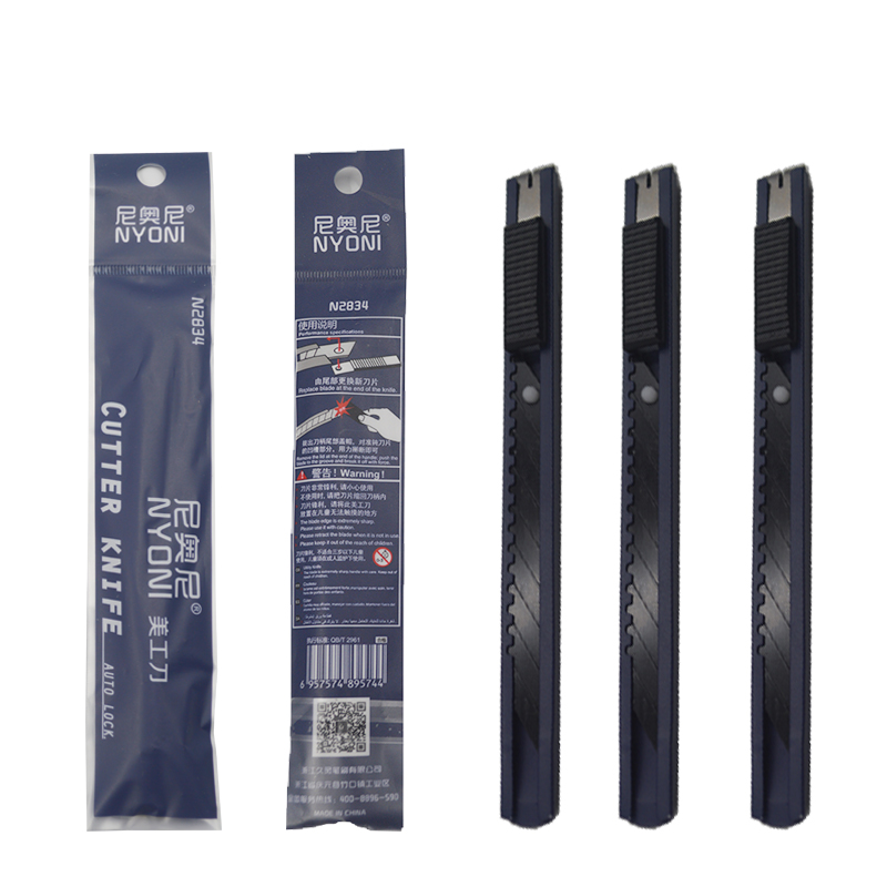 NYONI Good Quality Medium Size Utility Safety Handy Knife Cutter drawing sketch tool Steel art knife