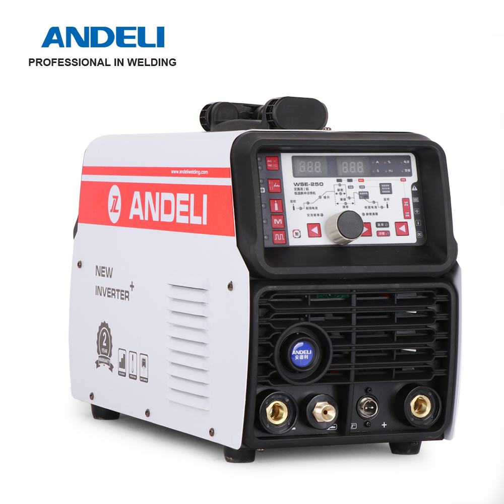 ANDELI TIG-250PL AC DC умный Импульсный сварочный аппарат для холодной сварки TIG алюминий с алюминиевым сплавом TIG сварочный аппарат