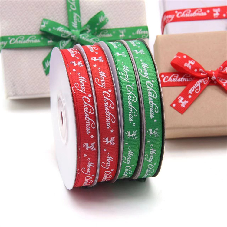 Custom0.39 inches wide Christmas Decorative Gift Box Organza Ribbons Wrapping Packaging for Unique Stylish Gift Presentation