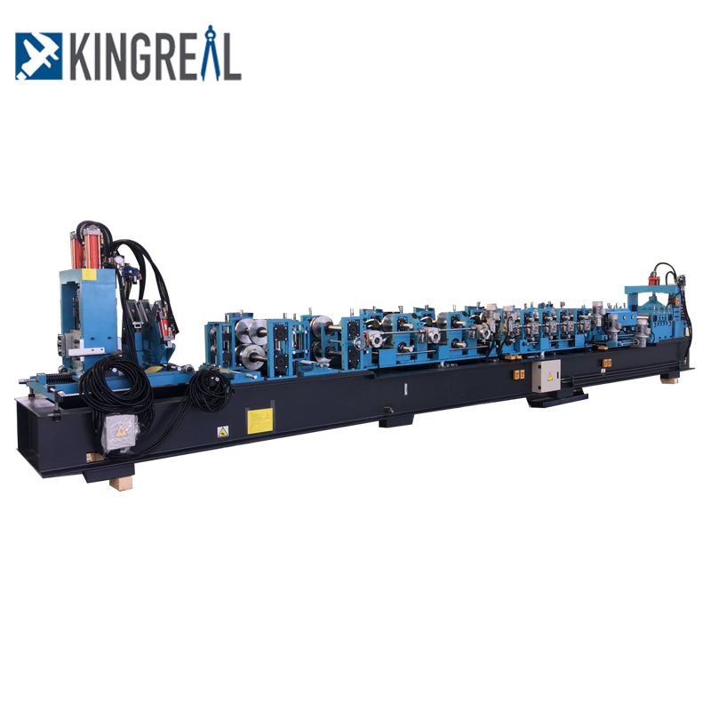 Fully automatic production aluminum sheet C and Z CZ shape purlin making roll forming machine for fasle ceiling