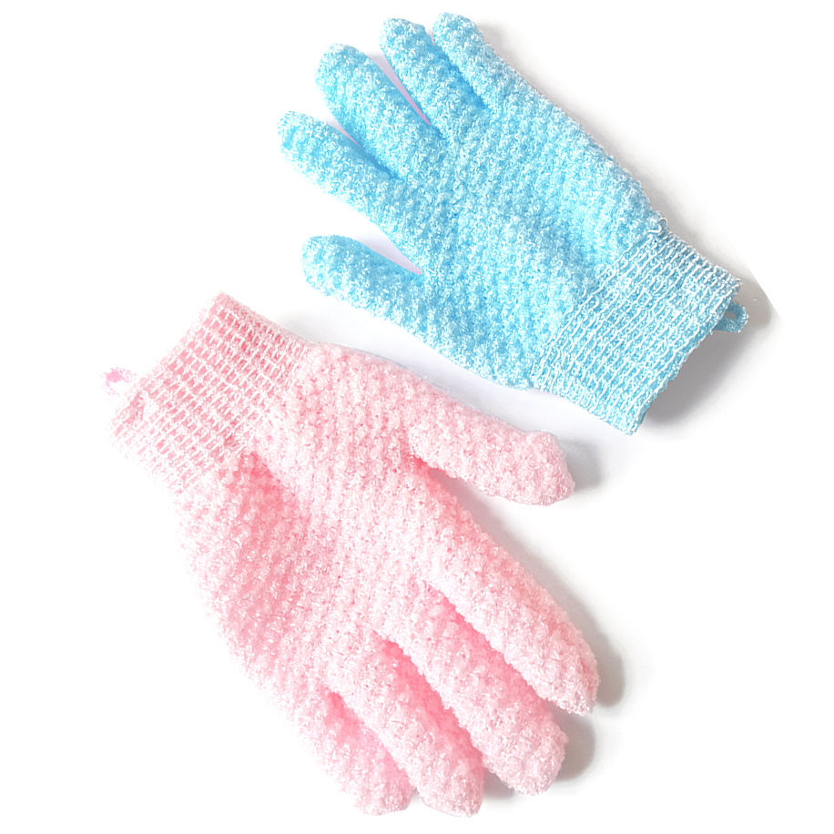Bath gloves five-finger double-sided bath towel rub mud and dust without hurting the skin Hot spot