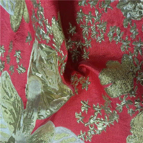 Новейший дизайн жаккардовая парчовая кружевная ткань металлический материал высококачественная ткань для женского пальто и платья