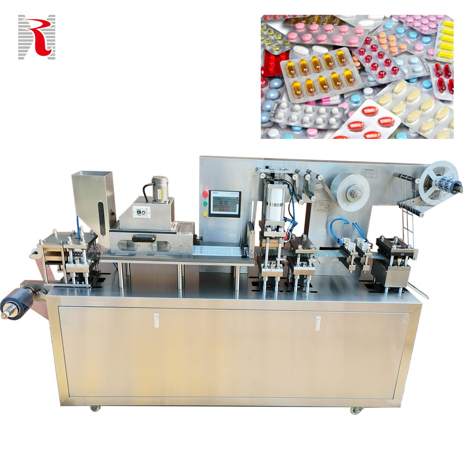 Medical DPP Full Automatic Electronic Small Pill Tablet Capsule Blister Packing Forming Machine