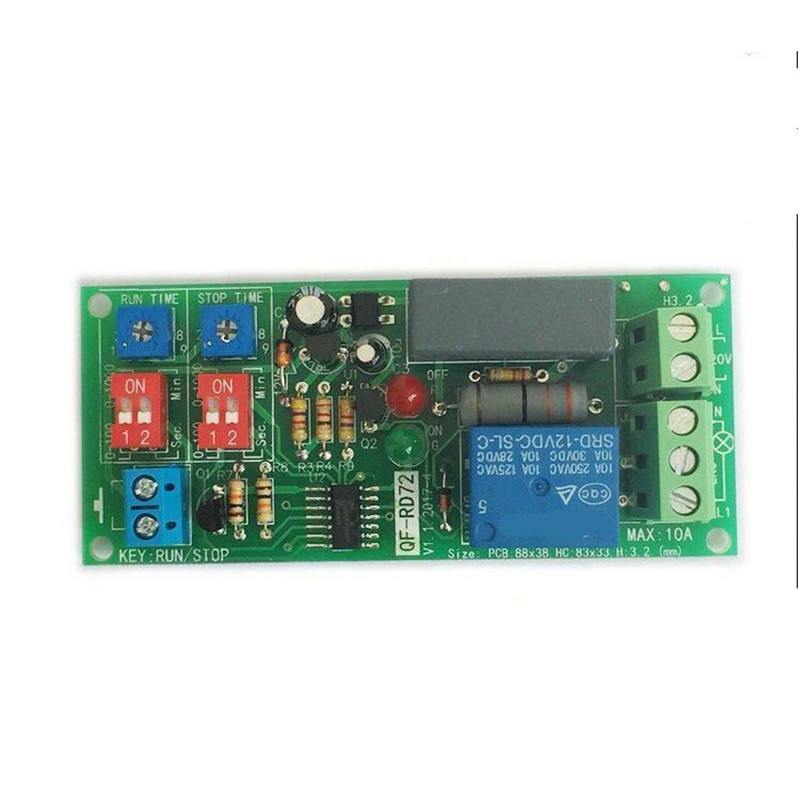 AC100V-250V бесконечный цикл таймер модуль задержки реле Вкл/Выкл Регулируемый раз модуль коммутатора