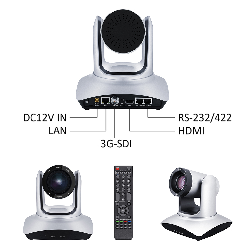 Широковещательная 10x/20x оптический зум hd 1080p 60fps ptz видеокамера для церкви 3G-SDI hdmi ptz камера с дистанционным управлением