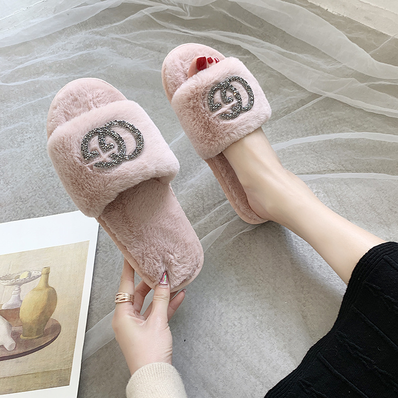 Zapatilla/женские шлепанцы из искусственного мягкого меха; Зимние домашние пушистые Тапочки