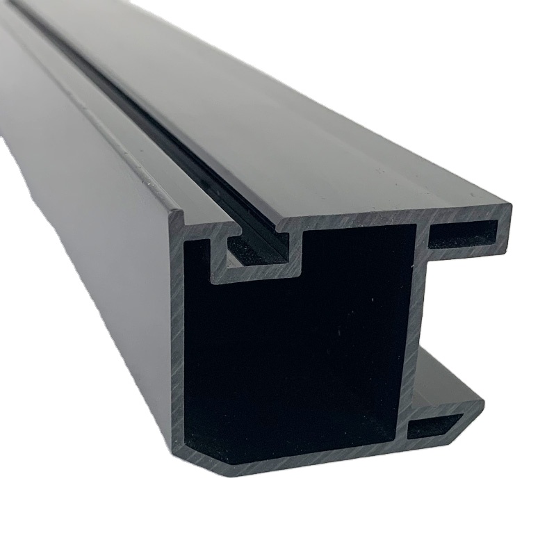 Manufactory Custom Color Upvc Extruded Laminated Linear Pvc Corner Profile Angle T U Profiles Hard Extrusion Plastic Profile