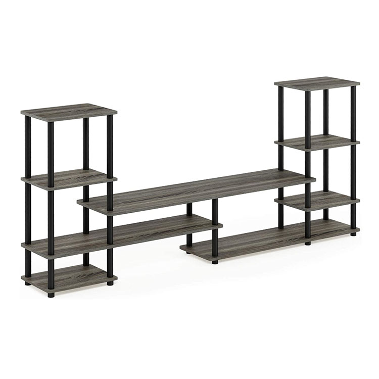 living room furniture wood with metal frame tv display stand wooden TV stand cabinet