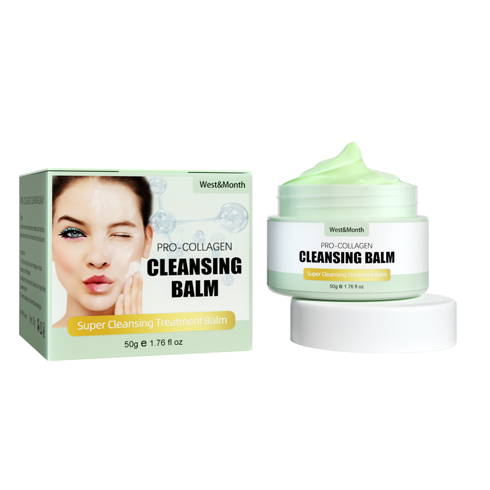 Makeup Cleansing Balm Gentle Deep Cleansing Cream Fast Emulsification Refreshing Clean Eye Lip Natural Make Up Remover