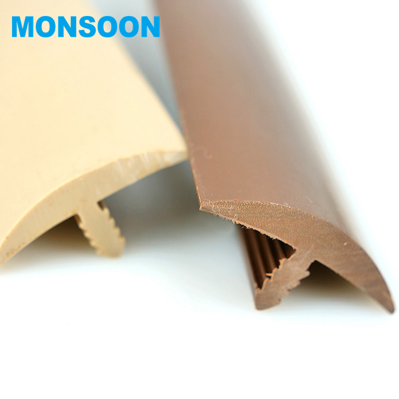 Экологически чистая китайская фабрика MONSOON, пластиковый экструзионный профиль, ПВХ пластиковый молдинг, коврик, пластиковая Т-образная лента