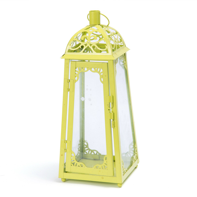 Hot Selling Glass Windproof Candle Lantern Garden Decoration Home Wedding Lantern Decoration