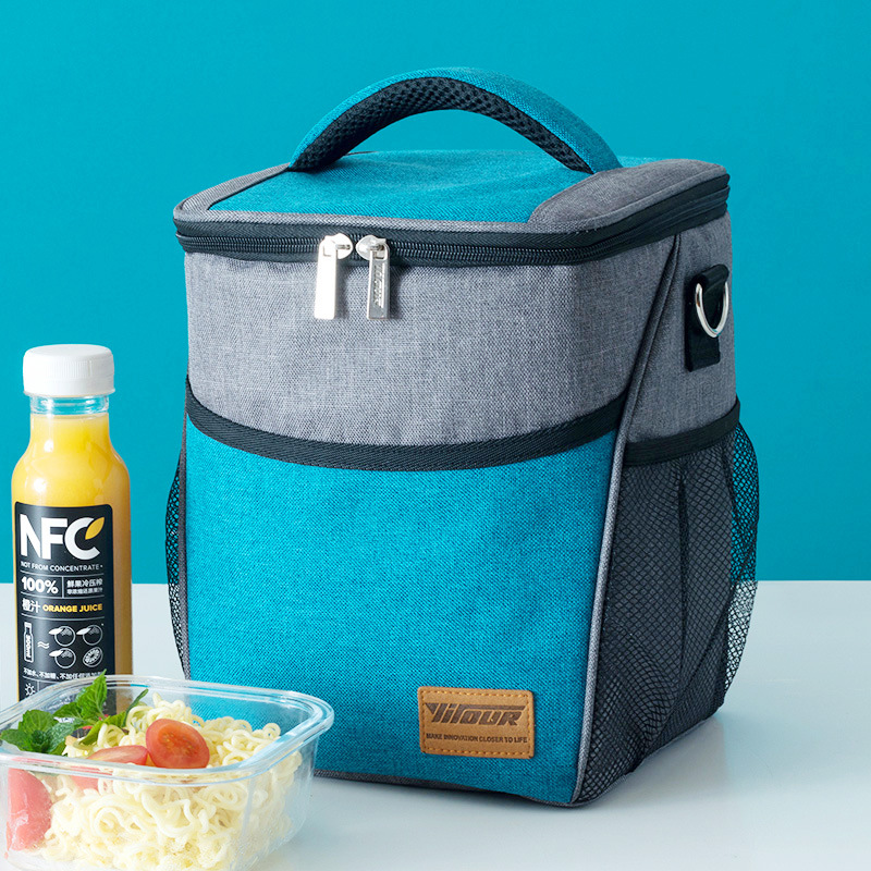 9L Portable New Design Thermal Insulated Lunch Box Tote Cooler Handbag Bento Pouch Lunch Bag for Women