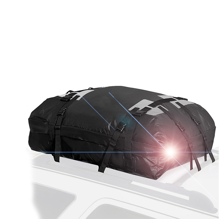 Wholesale 500D polyester PVC waterproof 15 cubic feet 400L folding roof bag from Dongguan Qili Blister Product Co., Ltd.