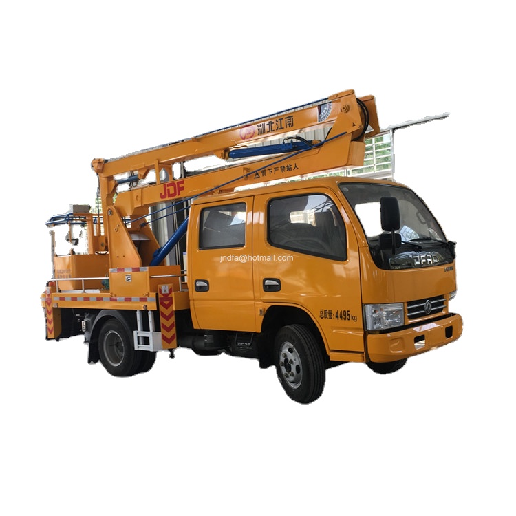 Property boom type 3 section hand High altitude work truck