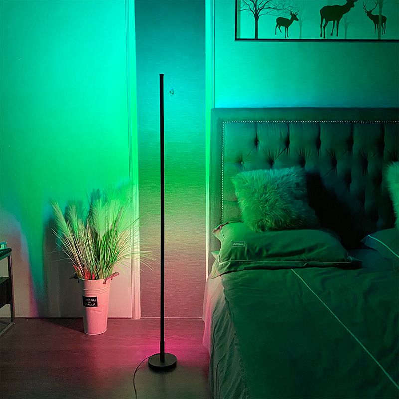 Chuse nodic спальня led rgb Освещение пульт дистанционного управления приложение угол Минимальный современный светодиодный неоновый напольный светильник подставка Декор lampadaire