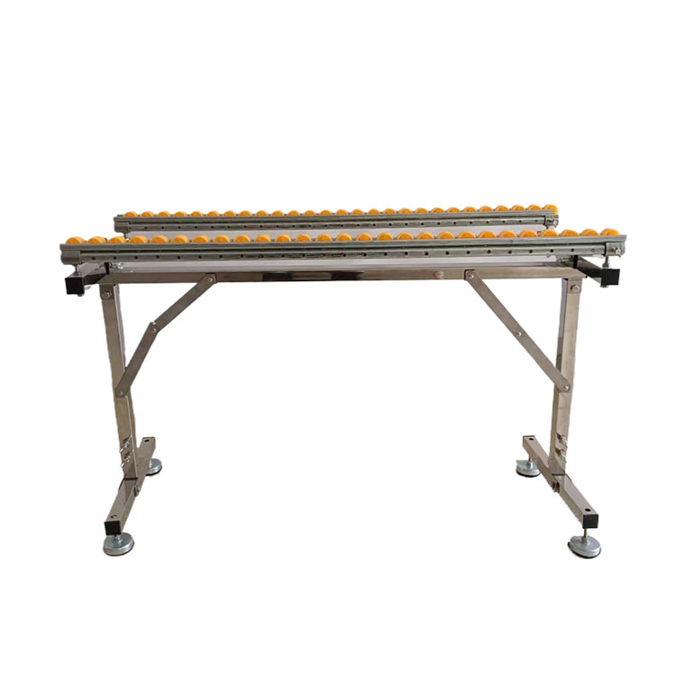 Anti-Rust Treatment Sliding Table Saw Double Row Abs Wheel Roller Track And Support Frame Transport Device