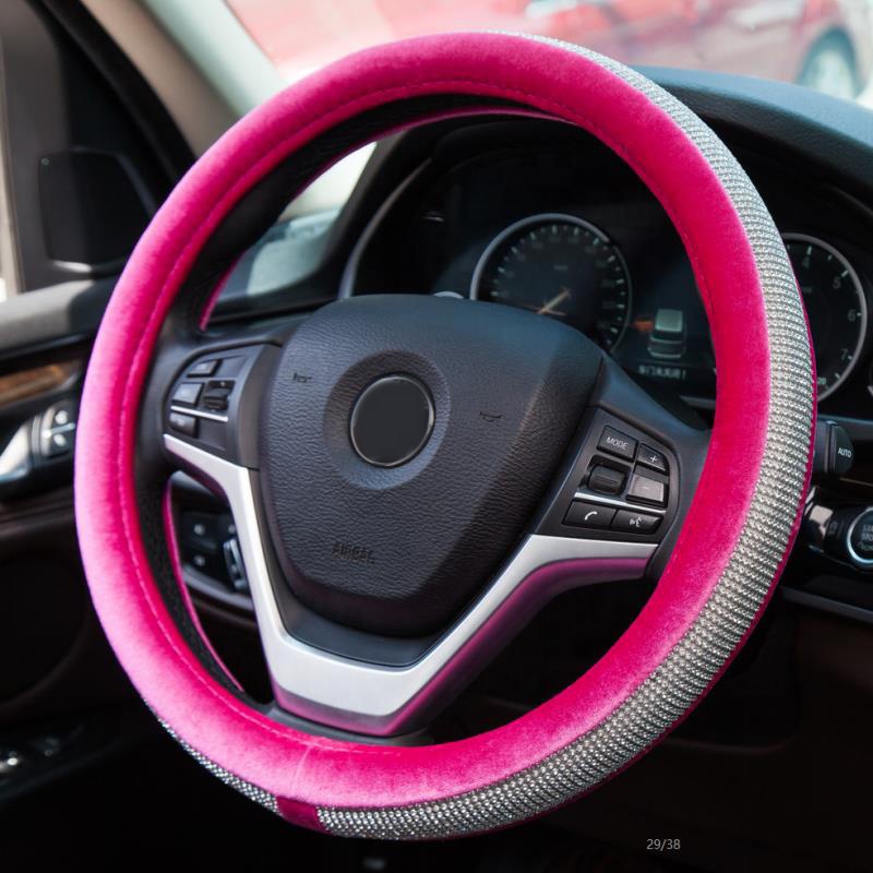 Diamond Steering Wheel Cover  with Bling Bling Crystal Rhinestones